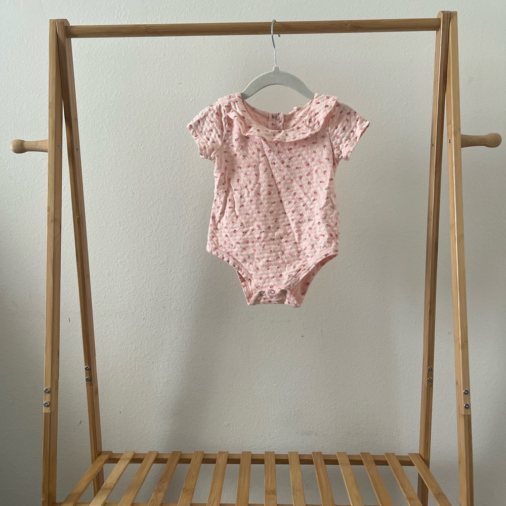 Jessica Simpson Pink Patterned Kids Bodysuit